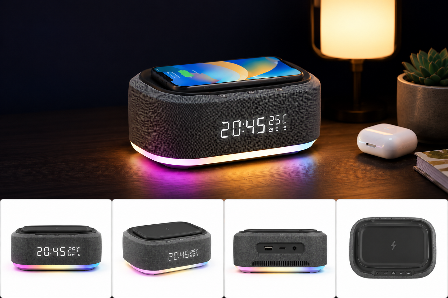 Dekora GlowCharge Akıllı Saatli Hoparlör